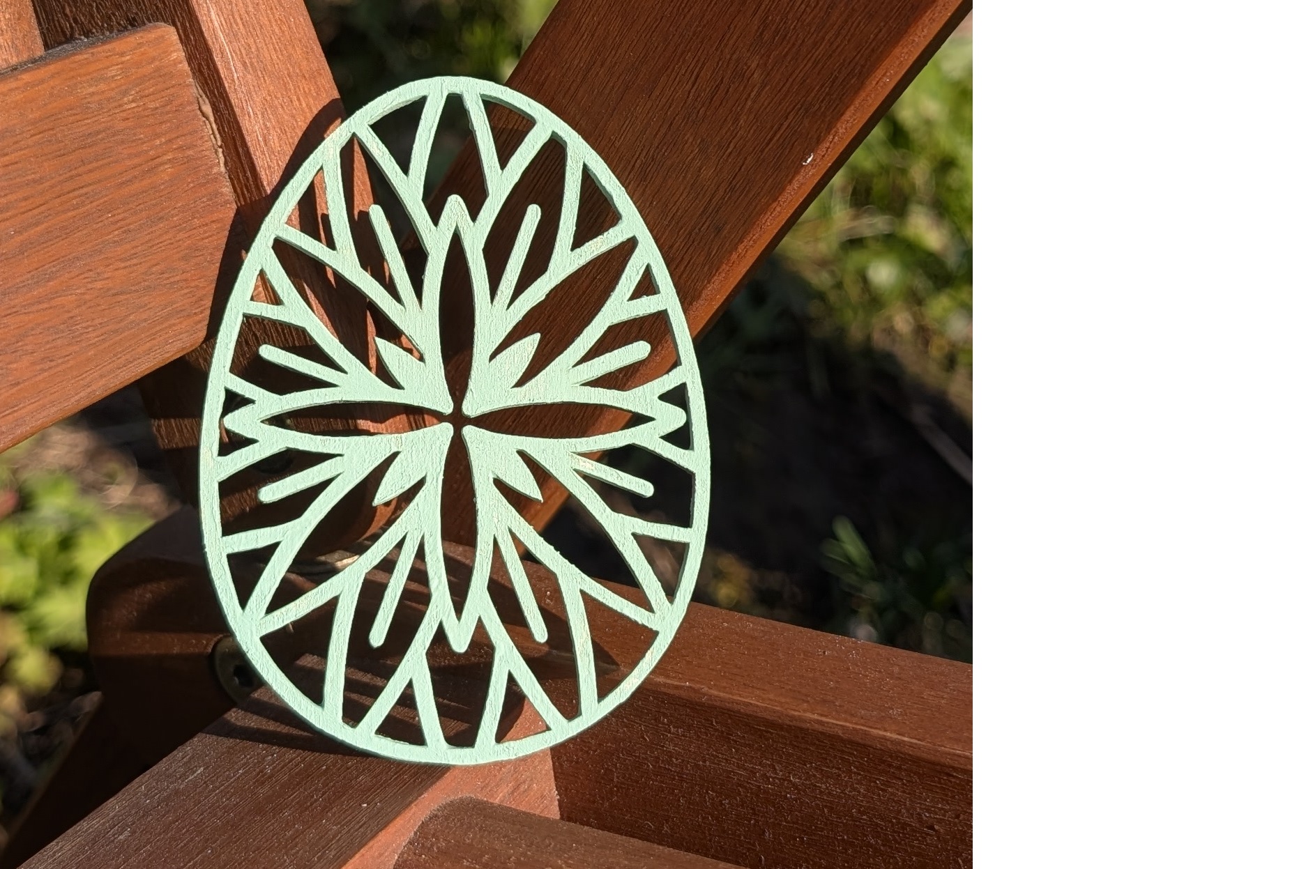 Osteranhänger aus Holz – Bild 5