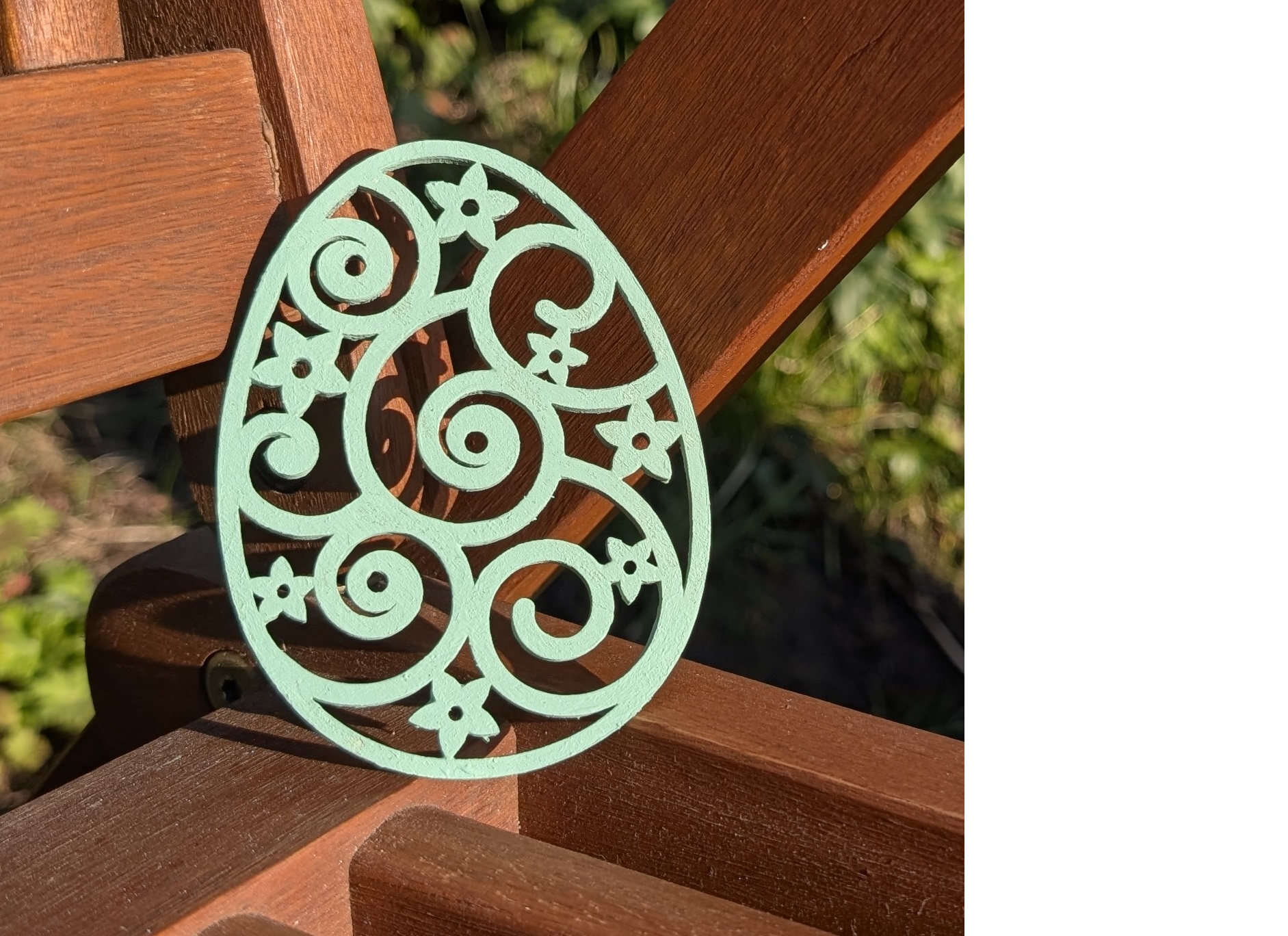 Osteranhänger aus Holz – Bild 6