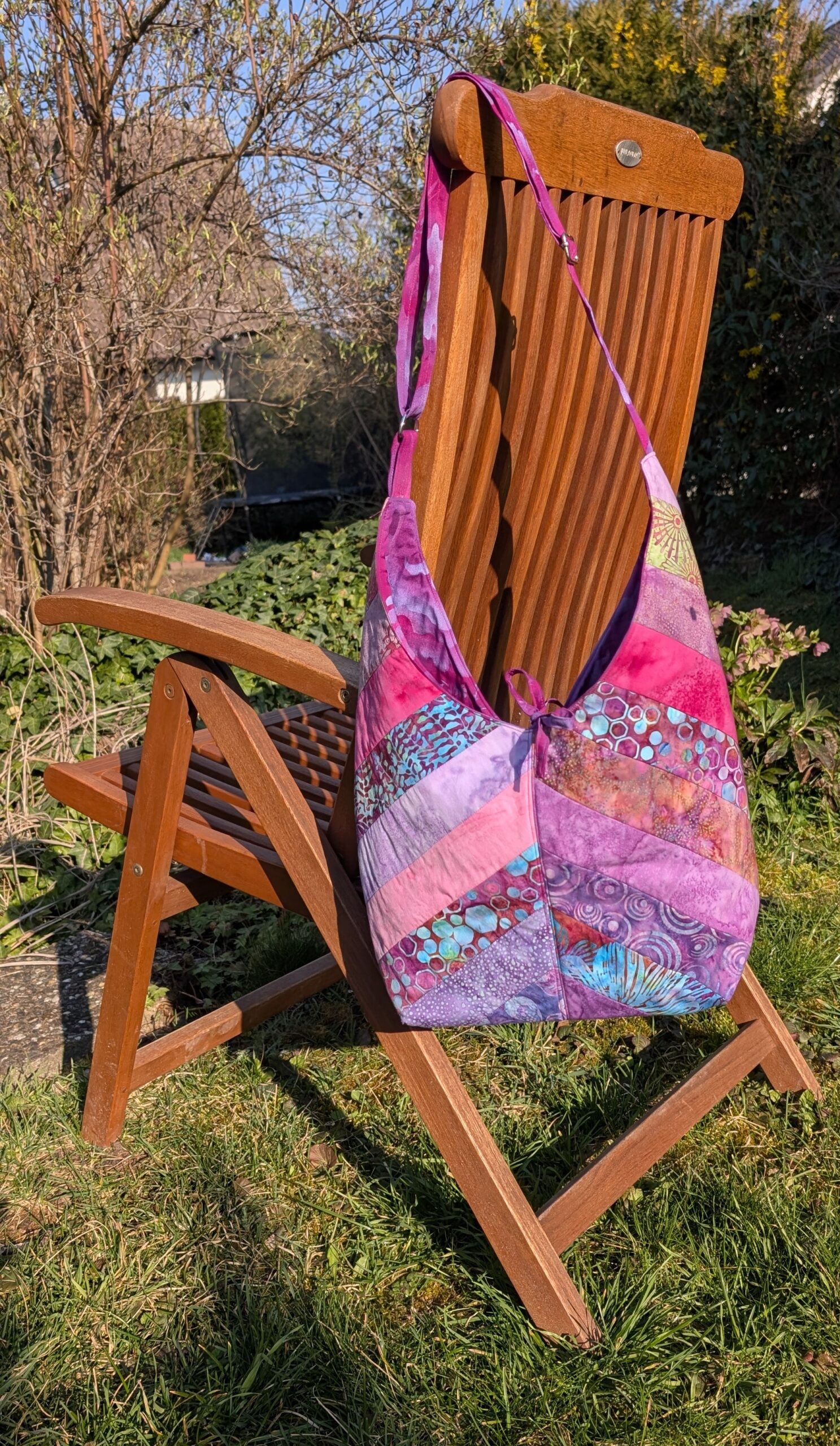 Umhängetasche Batik Patchwork – Bild 3