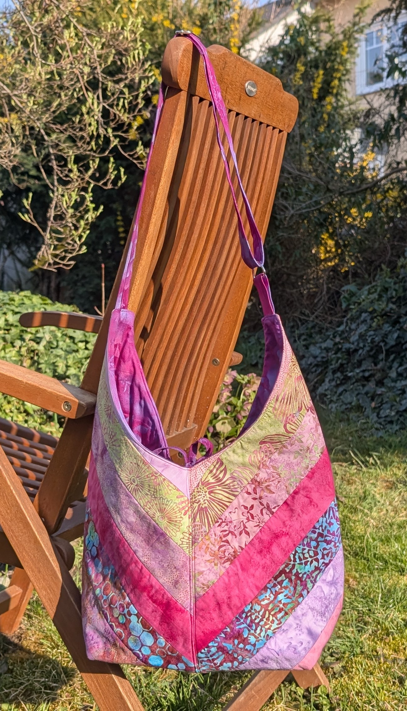 Umhängetasche Batik Patchwork